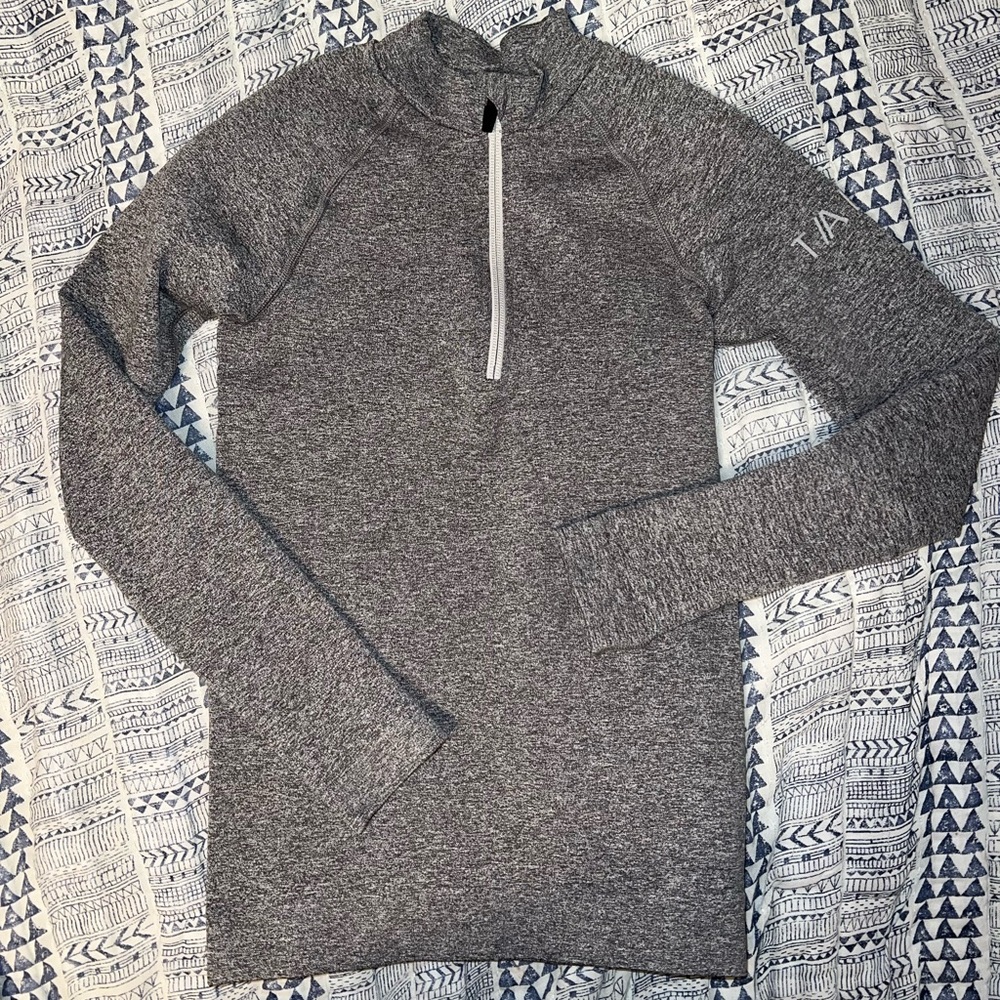 TALA MERL GREY QUARTER ZIP